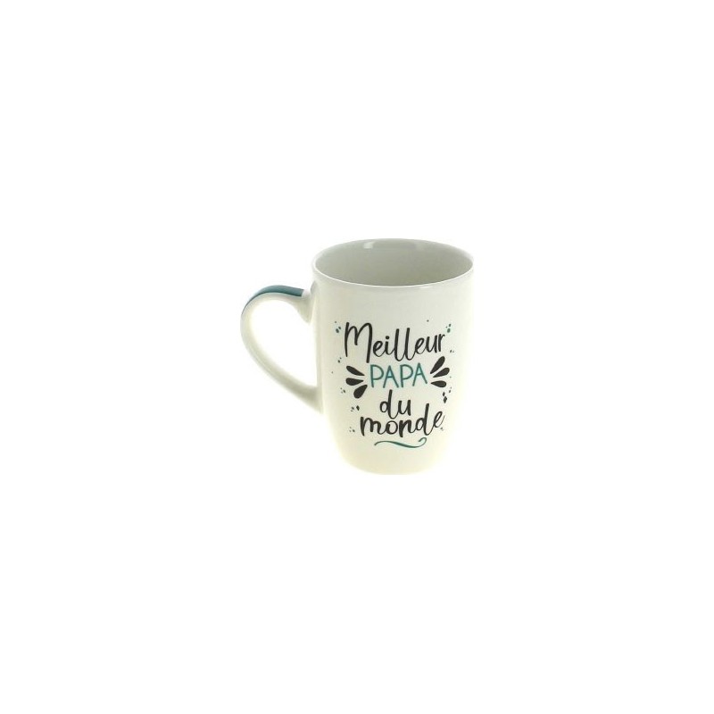 MUG MEILLEUR PAPA VERT H10CM