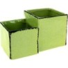 JARDINIERE VERT 22.5*12 H12.5CM