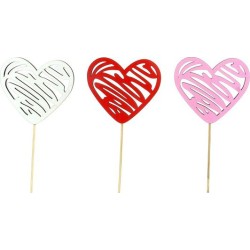 PIQUE COEUR ASST 3 COULEURS...