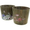 C.POT BOIS ASST 2 DESIGNS D15 H16CM