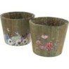 C.POT BOIS ASST 2 DESIGNS D13.5 H12CM