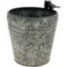 C.POT OISEAU NATUREL BLANCHI D15 H16CM