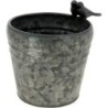 C.POT OISEAU NATUREL BLANCHI D13.5 H12CM
