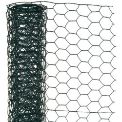 MAILLE HEX. 0,5X10 M 25MM PLST