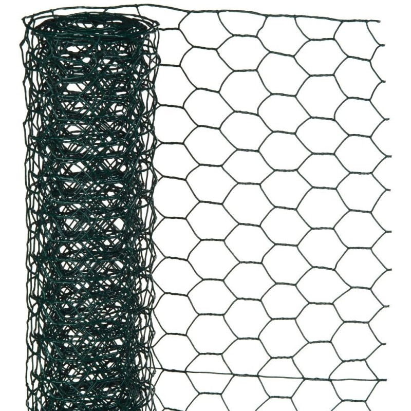 MAILLE HEX. 0,5X10 M 25MM PLST