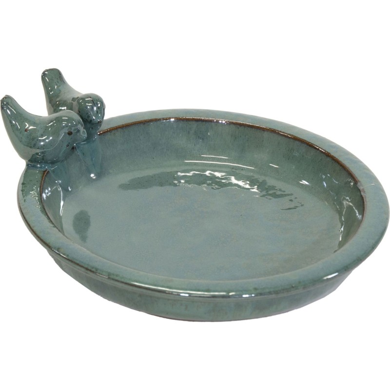 NOBLE BIRDBATH 2 MOSS GREEN D30H11