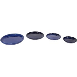 GLAZED SAUCER BLUE S4...