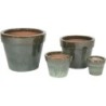 GLAZED BASIC POT MOSS GREEN S4 D18/47H16/39