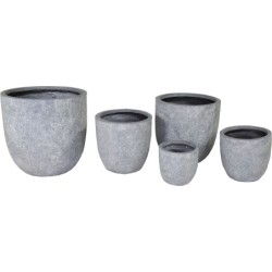 ARIZONA EGG POT WASHED GREY...