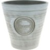 C.POT NATURE GRIS D16 H15.5CM