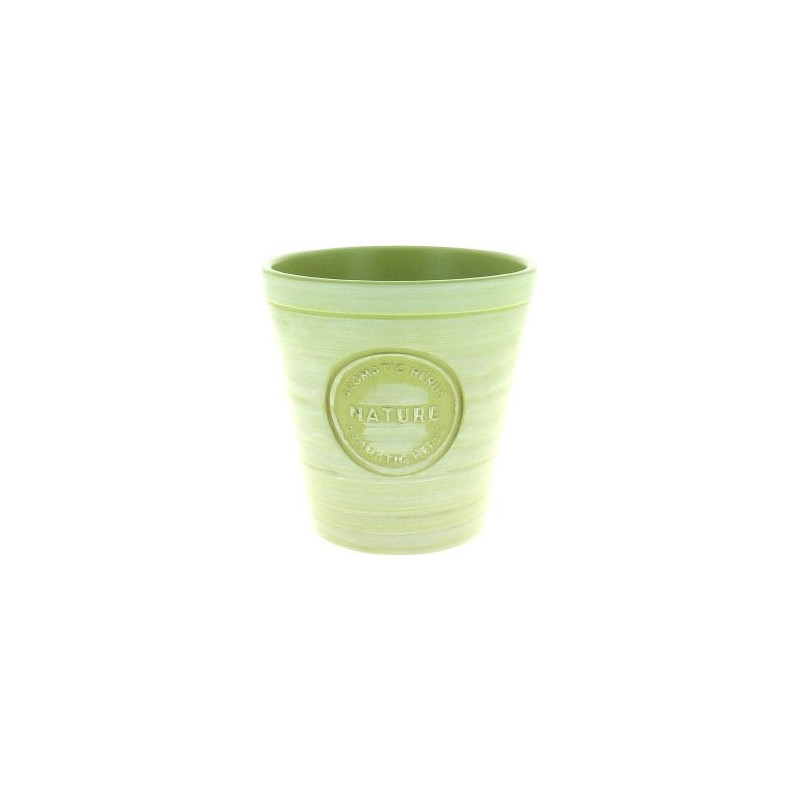 C.POT NATURE VERT D15 H14.5CM