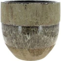C.POT TAUPE D28 H28CM