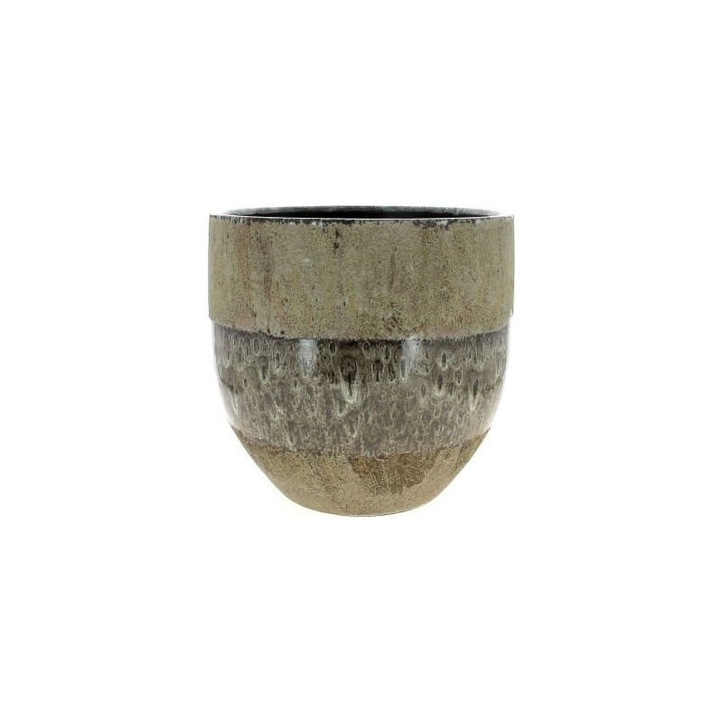 C.POT TAUPE D28 H28CM