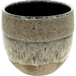 C.POT TAUPE D17 H16CM