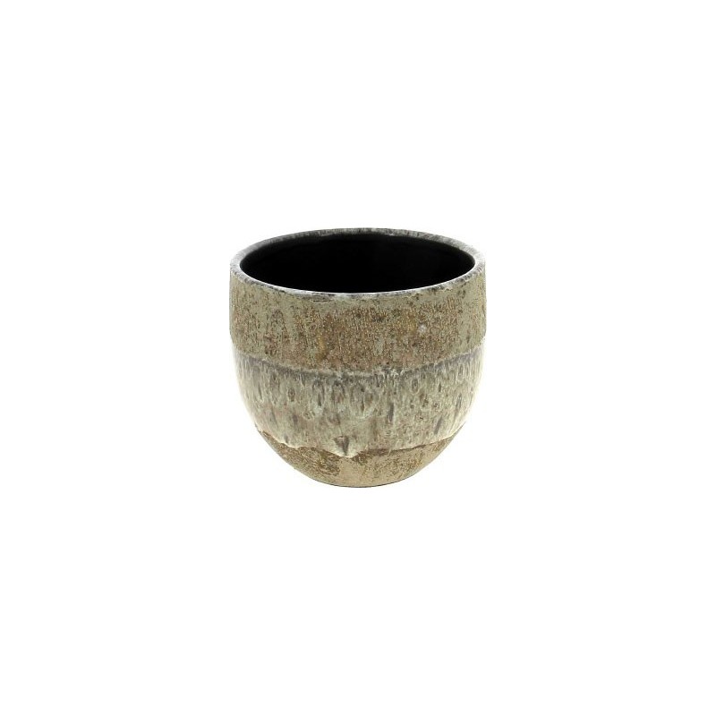 C.POT ORCHID12 TAUPE D14 H13CM