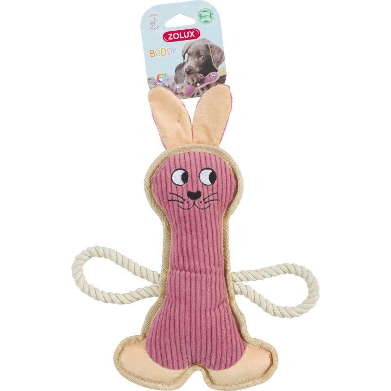 PELUCHE BUDDY LAPIN ROSE