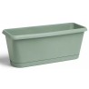 JARDINIERE CHORUS + PLATEAU CLIPSE 40 CM VERT LAURIER
