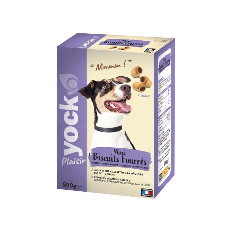 YOCK MINI BISCUITS FOURRES 500GR