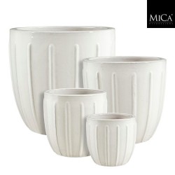 ROMERO POT ROND BLANC SET...