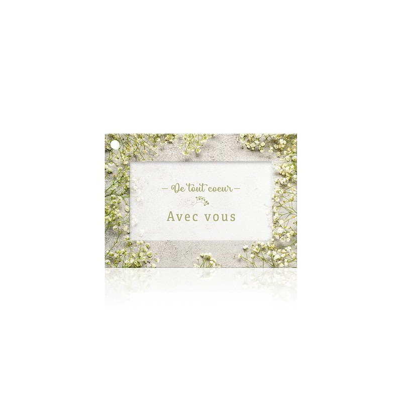 CARTES DE TOUT COEUR AVEC VOUS + ENVELOPPE DIM 70X100MM - PAQUET DE 10 CARTES