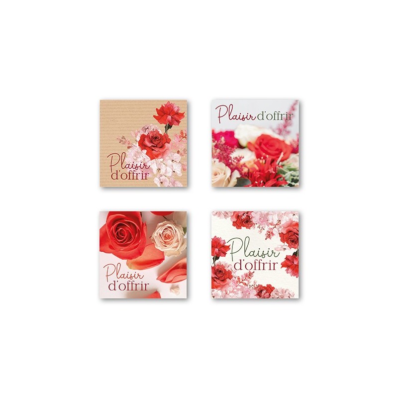 ETIQUETTES PLAISIR D'OFFRIR - 35 MM - BOITE DE 500