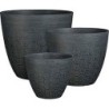BRAVO POT ROND GRIS FONCÉ - H26XD30,5CM
