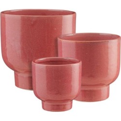 GIRONA POT ROND ROSE SET DE 3