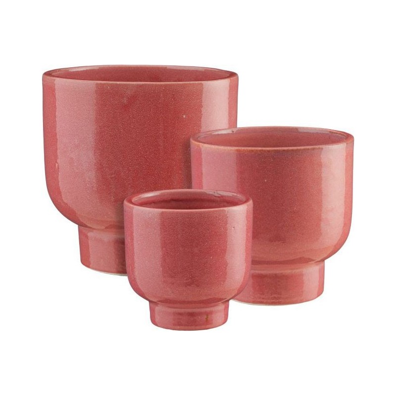 GIRONA POT ROND ROSE SET DE 3