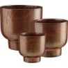 GIRONA POT ROND ROUILLE SET DE 3