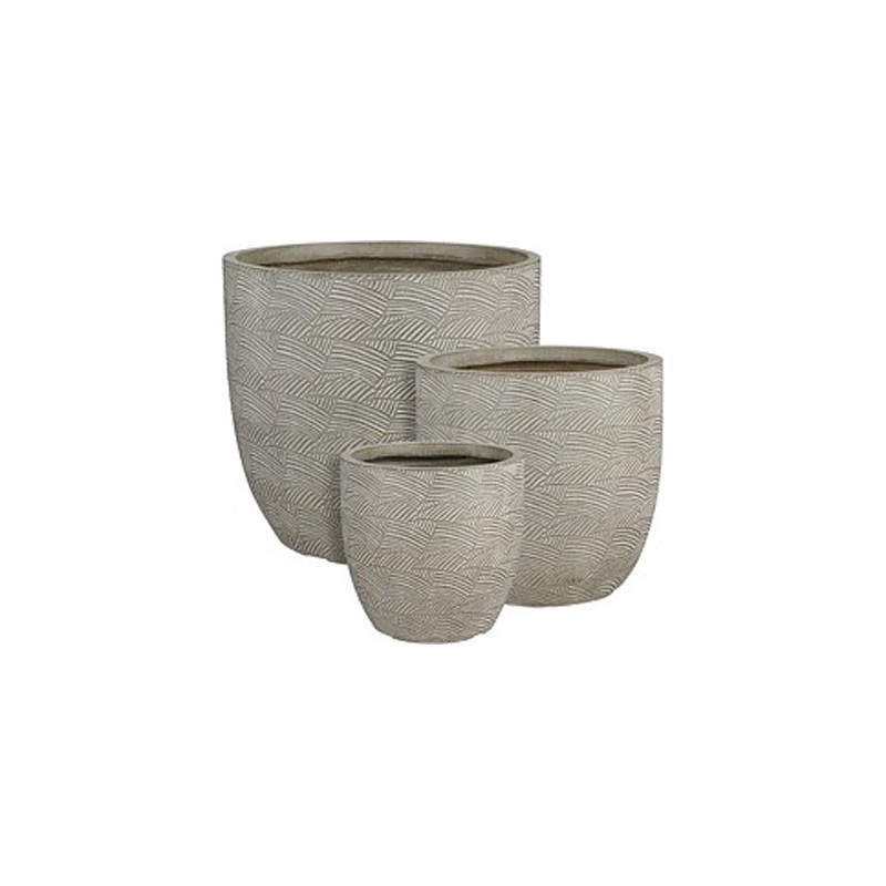 HELSINKI POT ROND GRIS SET DE 3