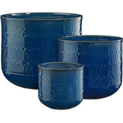ORAN POT ROND BLEU SET DE 3