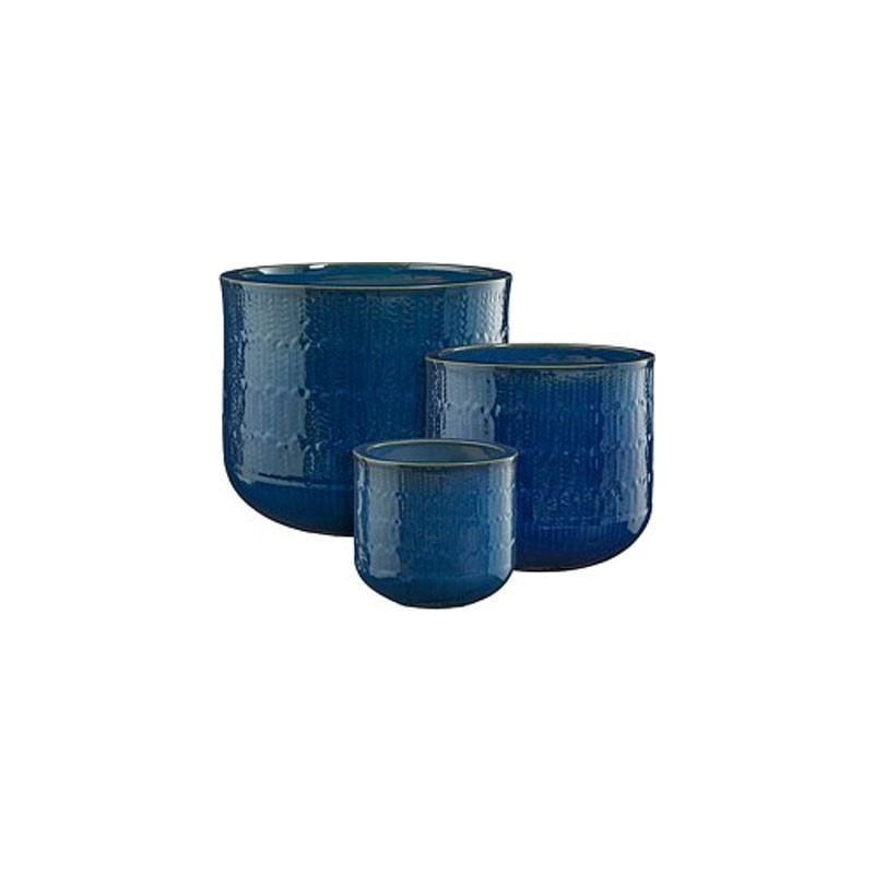ORAN POT ROND BLEU SET DE 3