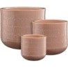 ORAN POT ROND ROSE SET DE 3