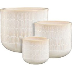 ORAN POT ROND BLANC CASSE...