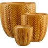 ORAN POT ROND OCRE SET DE 3