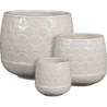 ORAN POT ROND BLANC SET DE 3