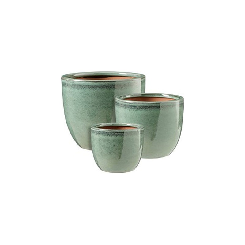 SANTIAGO POT ROND VERT SET DE 3