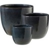 SANTIAGO POT ROND BLEU FONCE SET DE 3