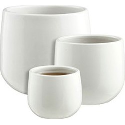 ALMERIA POT ROND BLANC SET...