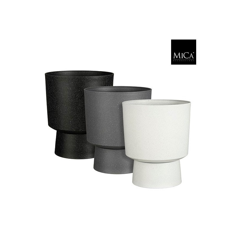 ZAMBO POT ROND GRIS H42XD35CM