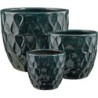 NEVIS POT ROND BLEU FONCE SET DE 3