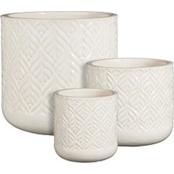 ORAN POT ROND OCRE SET DE 3