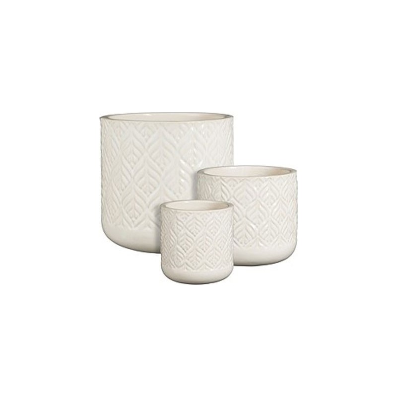 ORAN POT ROND OCRE SET DE 3