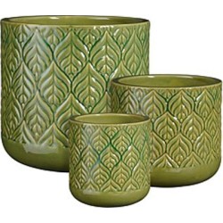ORAN POT ROND VERT SET DE 3