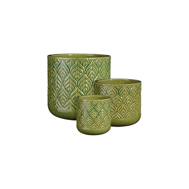 ORAN POT ROND VERT SET DE 3