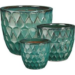 NEVIS POT ROND TURQUOISE...
