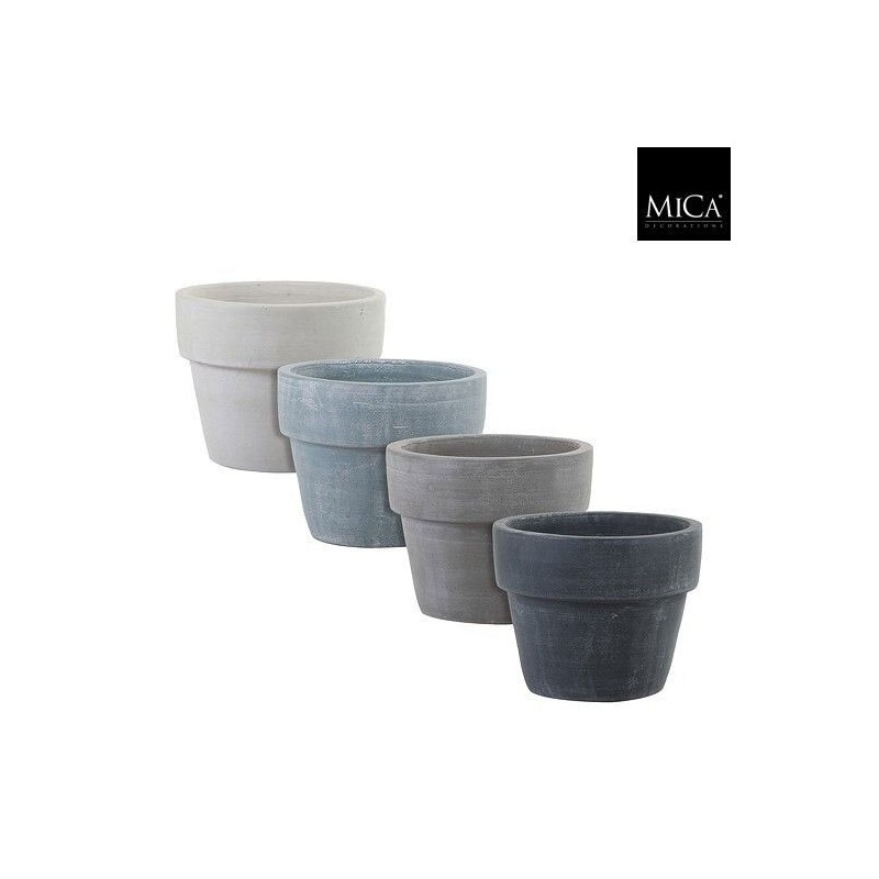 TUNIS POT ROND TC MARRON - H24XD31CM