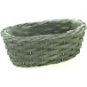 VANNERIE JARDI OVALE GRISE 25 14 H10CM