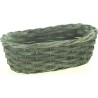 VANNERIE JARDI OVALE GRISE 30*15 H10CM