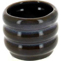 C.POT BLEU D8 H6.3CM